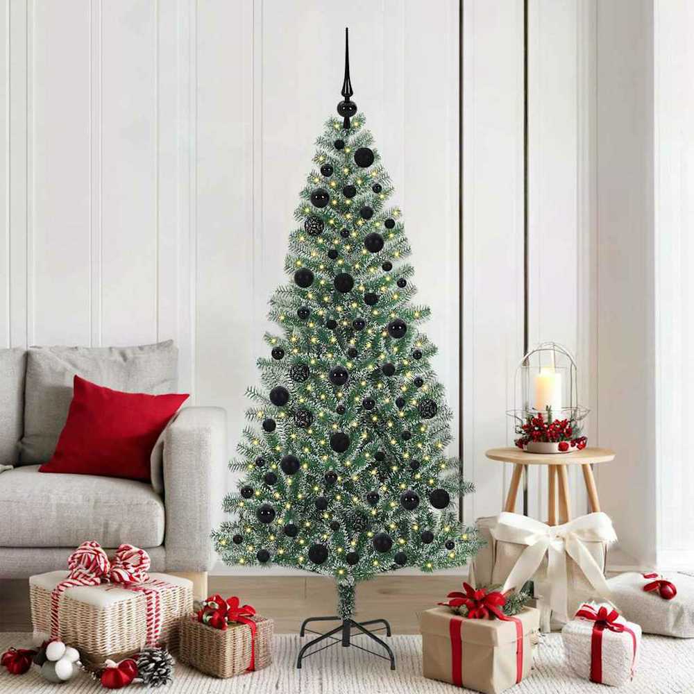 Dirbtinė Kalėdų Eglė Su Sniegu ir LED Šviesa su 300 LED 180 cm