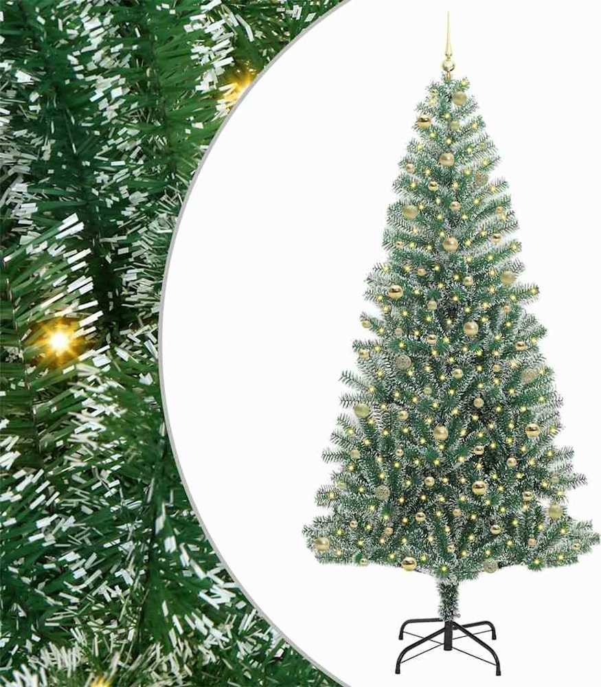Dirbtinė Kalėdų Eglė Su Sniegu ir LED Šviesa su 300 LED 240 cm