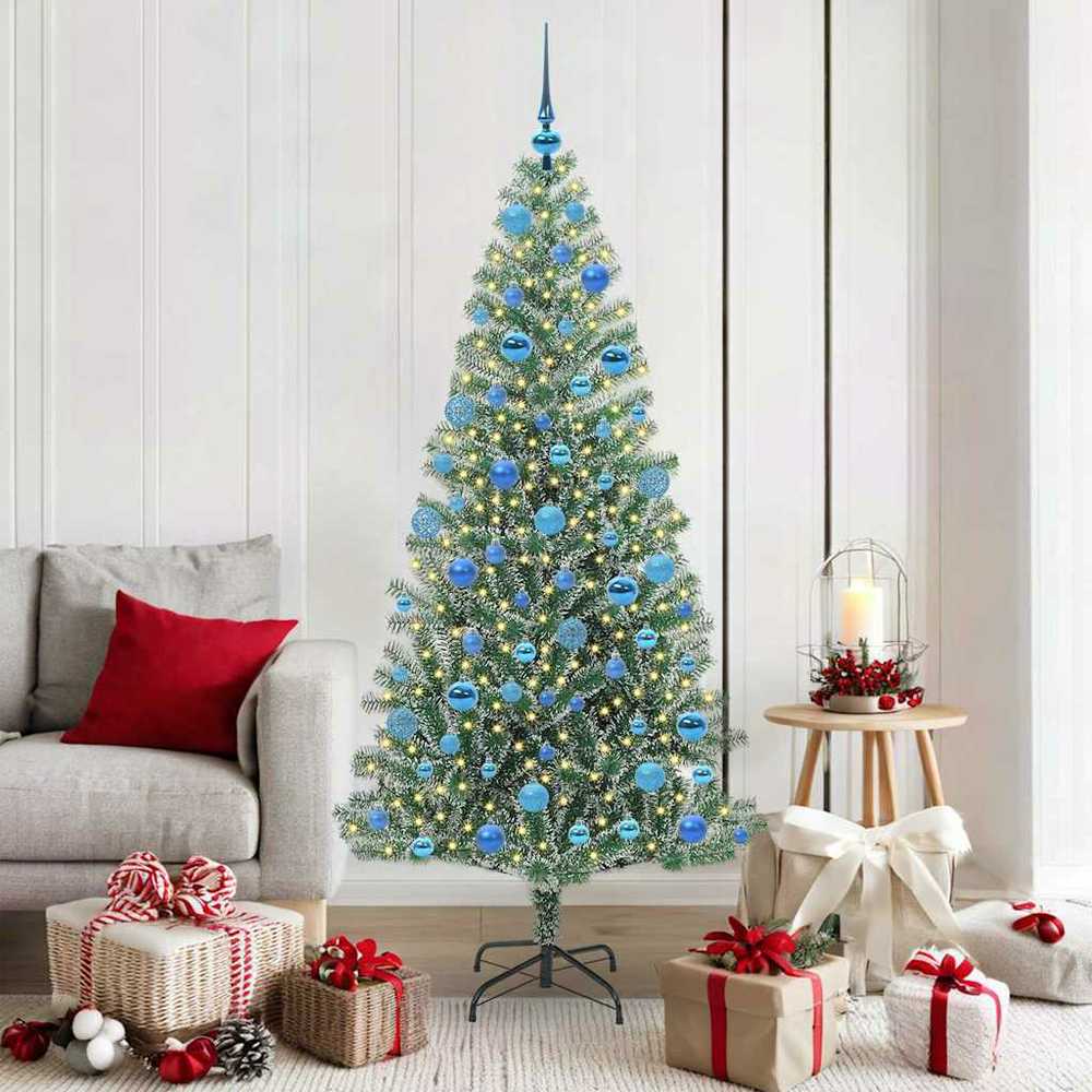 Dirbtinė Kalėdų Eglė Su Sniegu ir LED Šviesa su 300 LED 180 cm