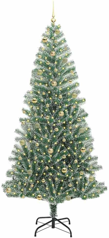 Dirbtinė Kalėdų Eglė Su Sniegu ir LED Šviesa su 300 LED 240 cm