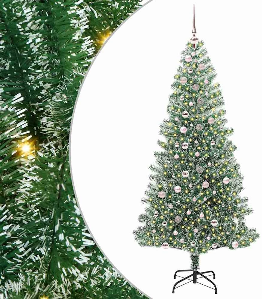 Dirbtinė Kalėdų Eglė Su Sniegu ir LED Šviesa su 300 LED 240 cm