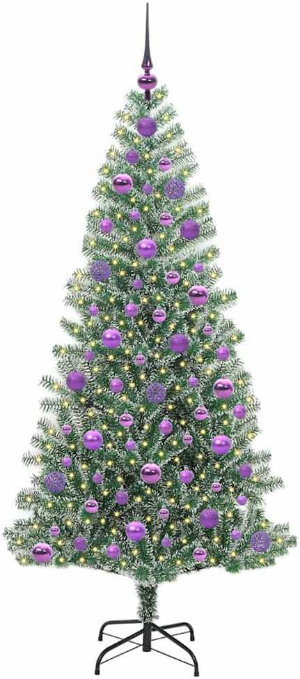 Dirbtinė Kalėdų Eglė Su Sniegu ir LED Šviesa su 300 LED 180 cm