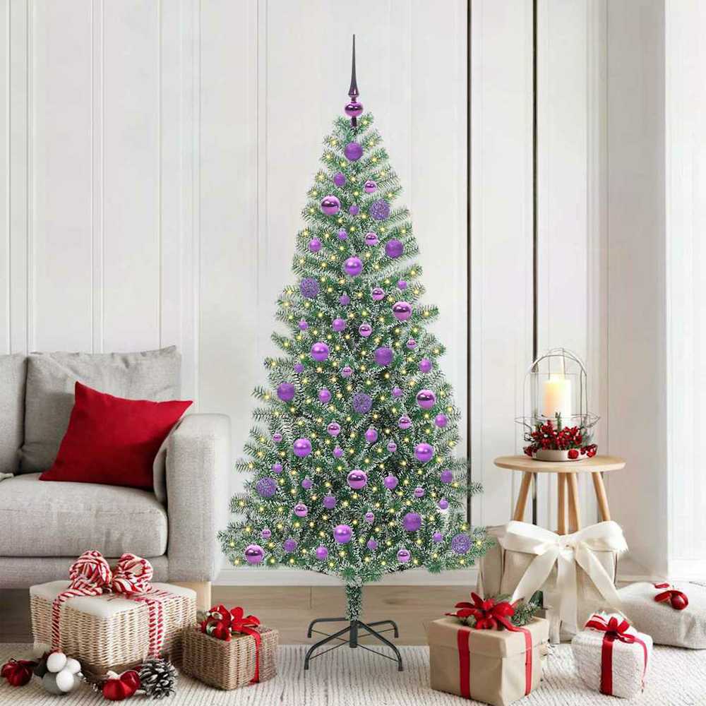 Dirbtinė Kalėdų Eglė Su Sniegu ir LED Šviesa su 300 LED 180 cm