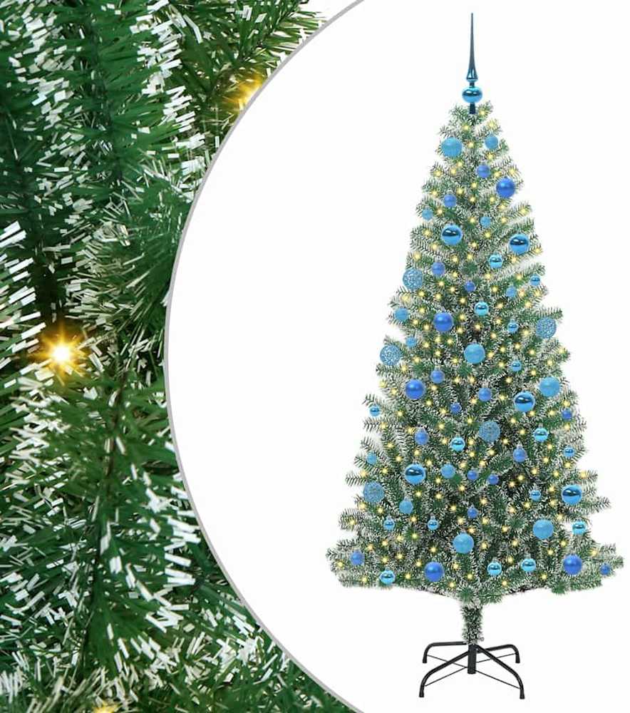 Dirbtinė Kalėdų Eglė Su Sniegu ir LED Šviesa su 300 LED 180 cm