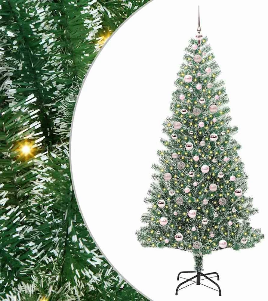 Dirbtinė Kalėdų Eglė Su Sniegu ir LED Šviesa su 300 LED 210 cm
