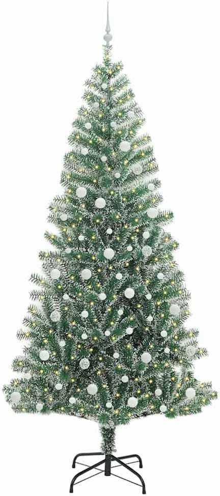 Dirbtinė Kalėdų Eglė Su Sniegu ir LED Šviesa su 300 LED 240 cm