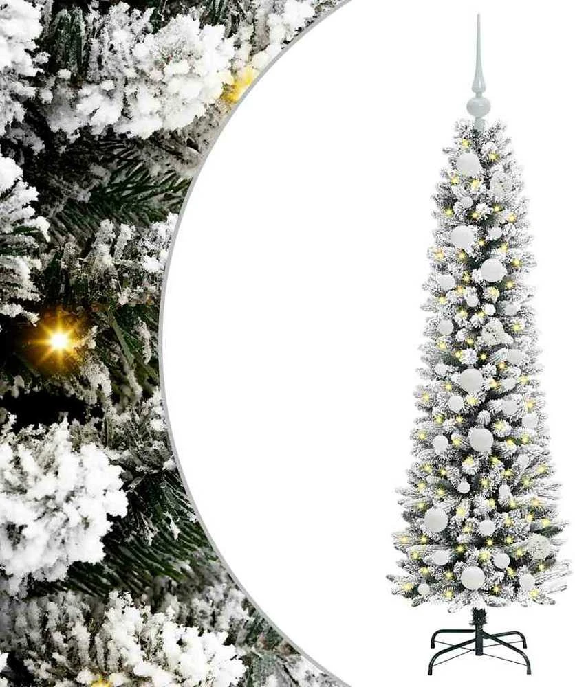 Dirbtinė Kalėdų eglutė Balta 120 cm PVC ir Metalas ir Plastikas