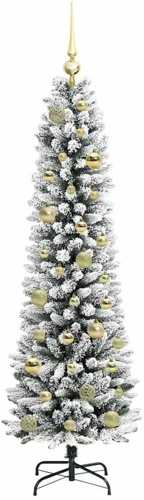Dirbtinė Kalėdų eglutė Balta 150 cm PVC ir Metalas ir Plastikas