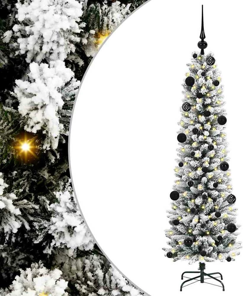 Dirbtinė Kalėdų eglutė Balta 150 cm PVC ir Metalas ir Plastikas