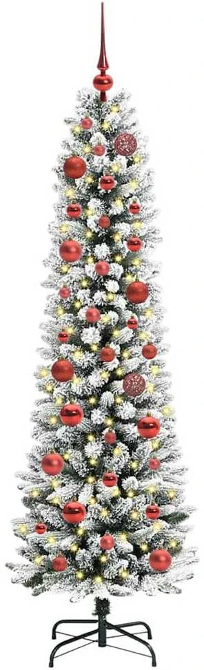 Dirbtinė Kalėdų eglutė Balta 150 cm PVC ir Metalas ir Plastikas