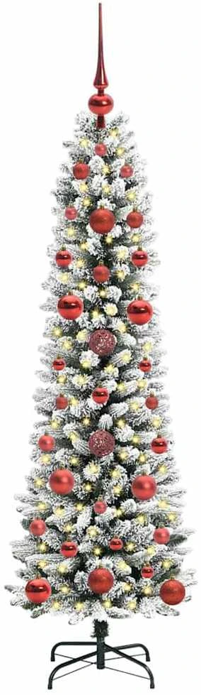 Dirbtinė Kalėdų eglutė Balta 120 cm PVC ir Metalas ir Plastikas