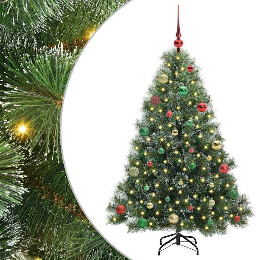 Dirbtinė Kalėdų eglutė su 150 LED Žalia 150 cm PE ir PVC