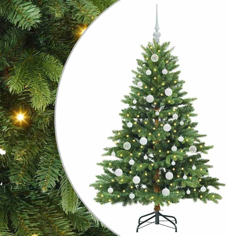 Dirbtinė Kalėdų eglutė su 150 LED Žalia 150 cm PE ir PVC