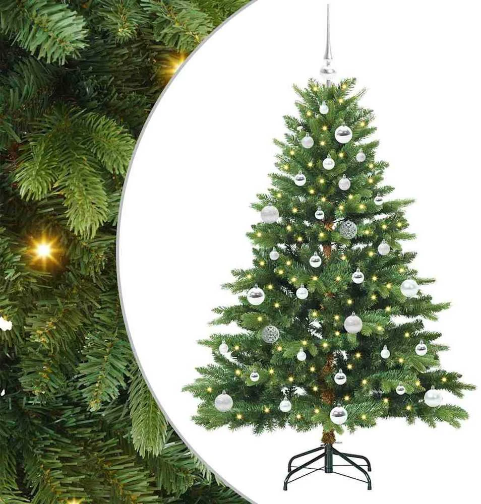 Dirbtinė Kalėdų eglutė su 150 LED Žalia 150 cm PE ir PVC