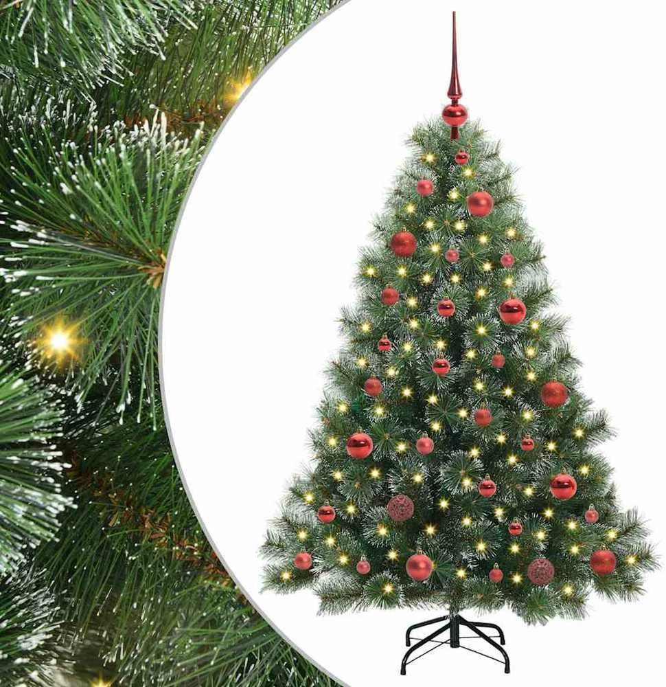 Dirbtinė Kalėdų eglutė su 150 LED Žalia 150 cm PE ir PVC