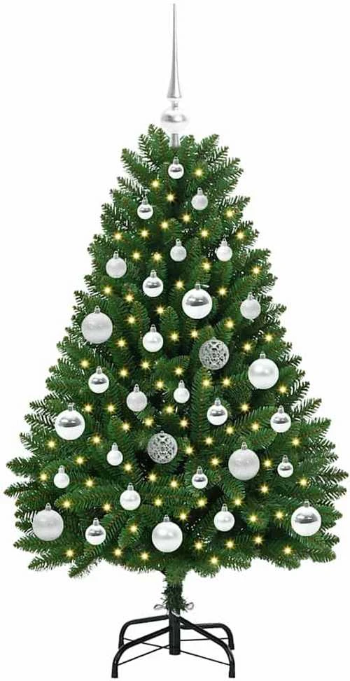 Dirbtinė Kalėdų eglutė 120 cm 150 LED Šilta balta Žalia