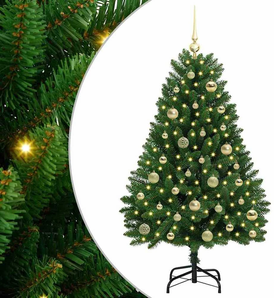 Dirbtinė Kalėdų eglutė 120 cm 150 LED Šilta balta Žalia