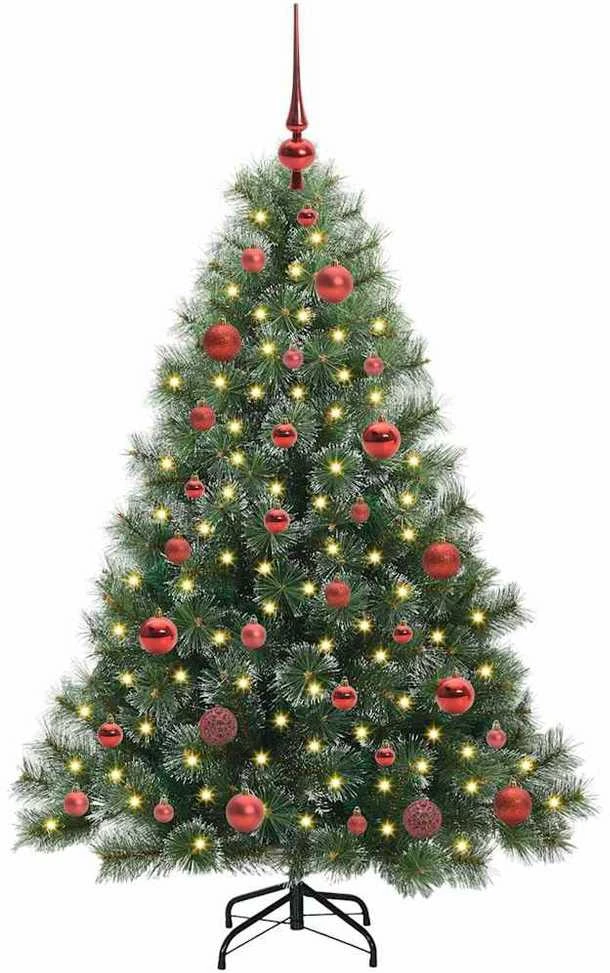 Dirbtinė Kalėdų eglutė su 150 LED Žalia 150 cm PE ir PVC