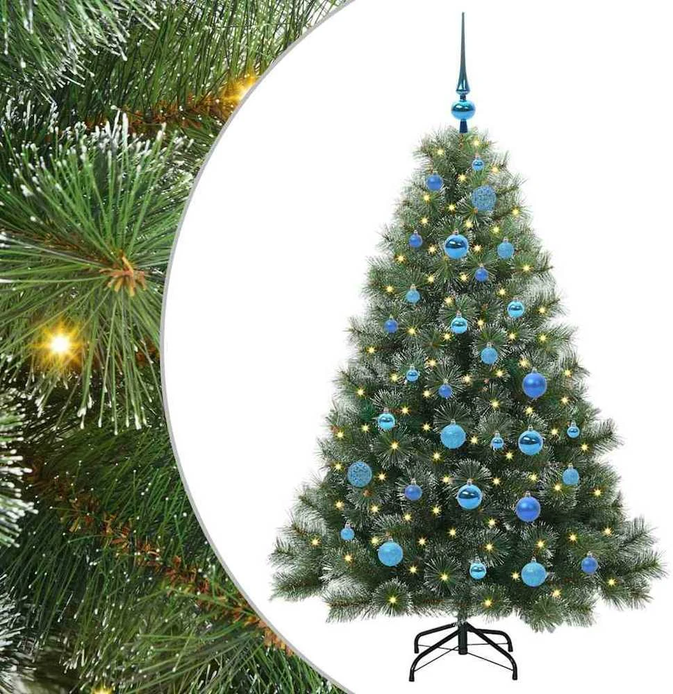 Dirbtinė Kalėdų eglutė su 150 LED Žalia 150 cm PE ir PVC