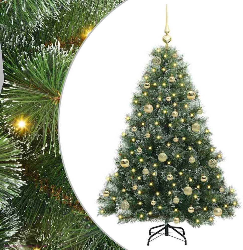 Dirbtinė Kalėdų eglutė su 150 LED Žalia 150 cm PE ir PVC