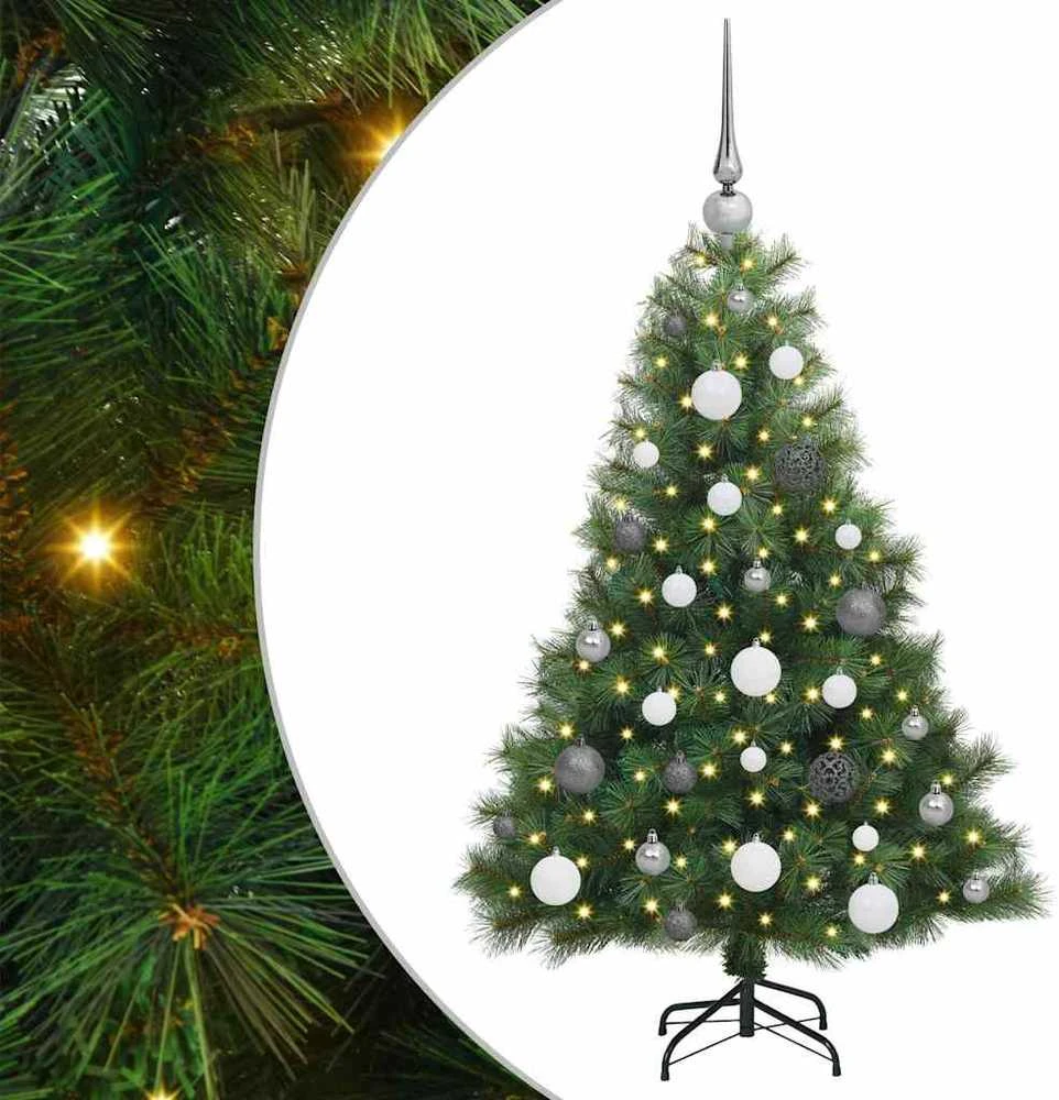 Dirbtinė Kalėdų eglutė su 150 LED Žalia 120 cm PE ir PVC