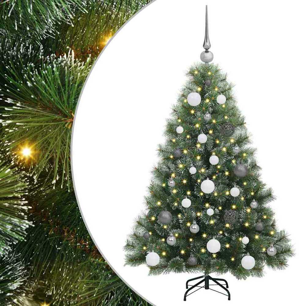 Dirbtinė Kalėdų eglutė su 150 LED Žalia 120 cm PE ir PVC