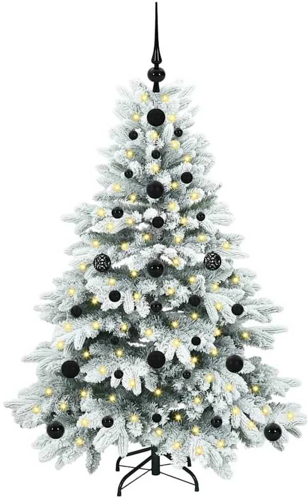 Dirbtinė Kalėdų eglutė su 150 LED Balta 120 cm PE ir PVC