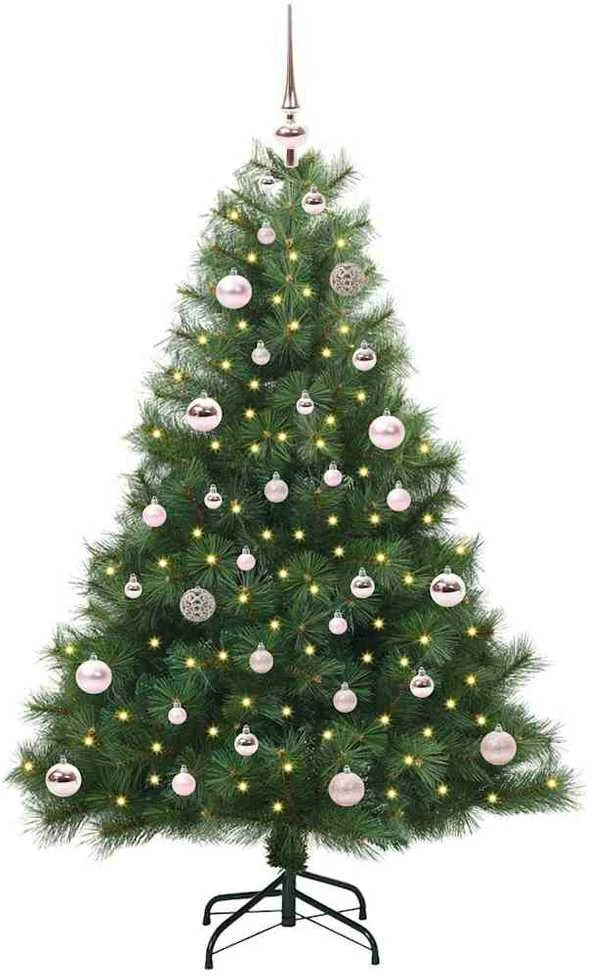 Dirbtinė Kalėdų eglutė su 150 LED Žalia 150 cm PE ir PVC