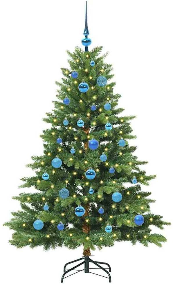 Dirbtinė Kalėdų eglutė su 150 LED Žalia 150 cm PE ir PVC