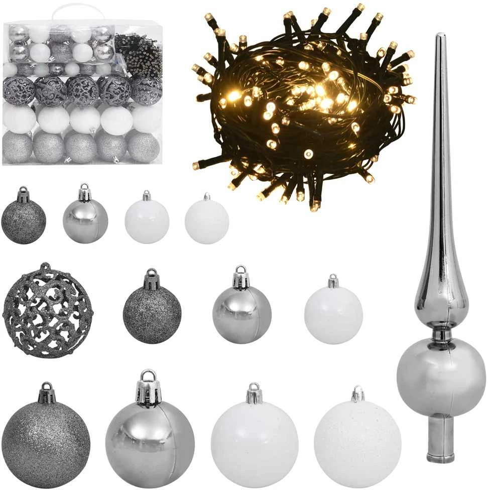 Dirbtinė Kalėdų eglutė Balta 240 cm PVC ir Plienas