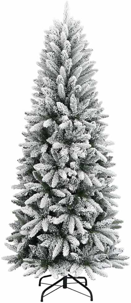 Dirbtinė Kalėdų eglutė su 300 LED s stovu Balta 210 cm