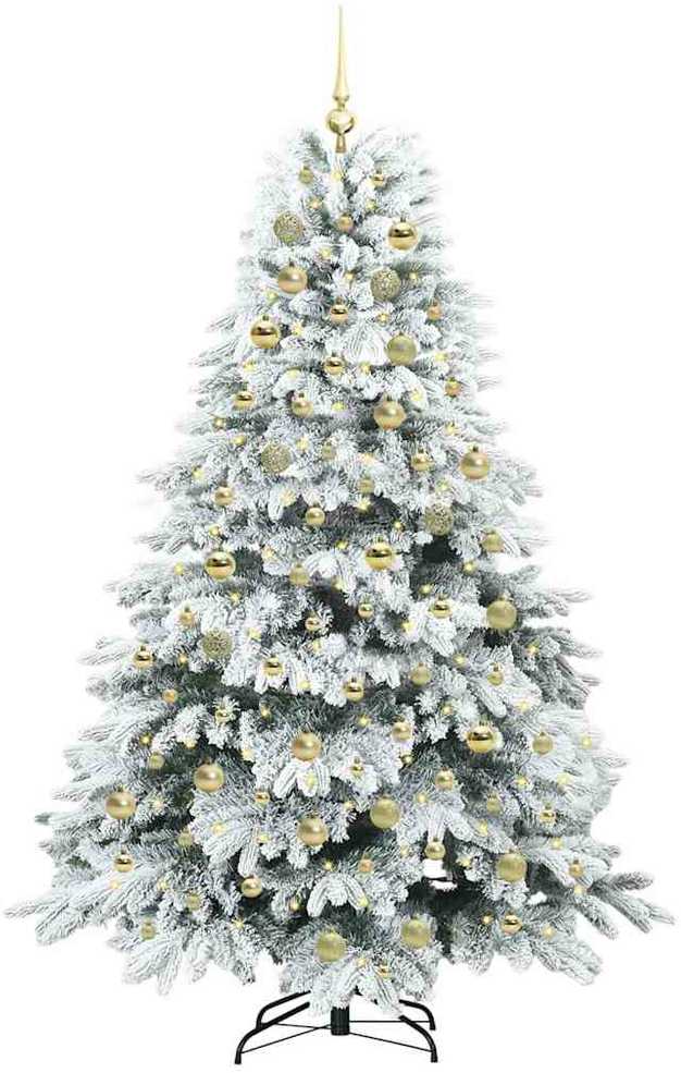 Dirbtinė Sulankstoma Kalėdų Eglutė 180 cm 300 LED Šilta balta