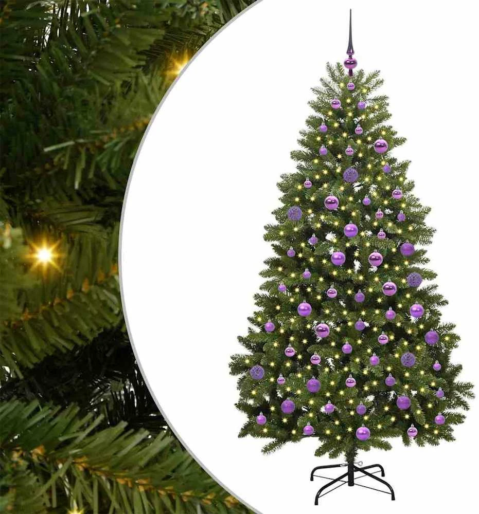 Dirbtinė Kalėdų eglutė 180 cm 300 LED Šilta balta Žalia