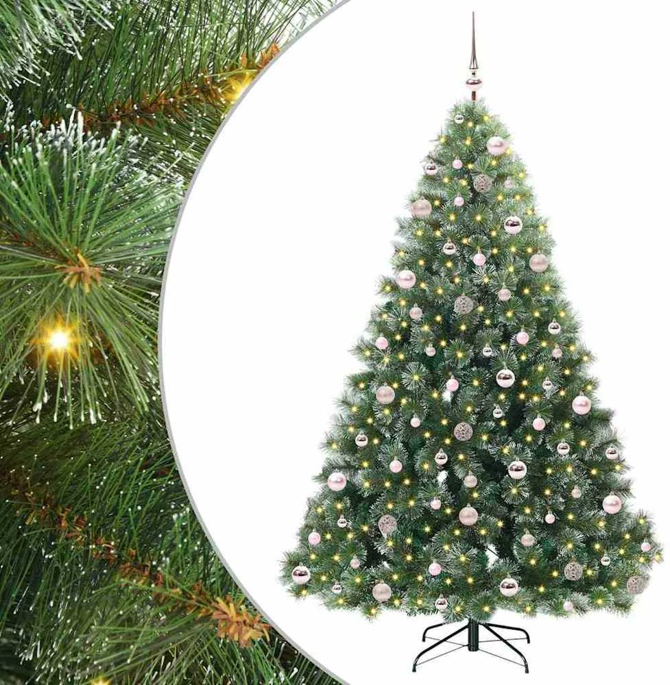 Dirbtinė Kalėdų eglutė su 300 LED Žalia 210 cm PE ir PVC