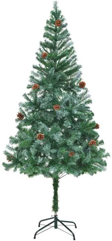 Dirbtinė Kalėdų eglutė su 300 LED Žalia 180 cm PVC ir plienas