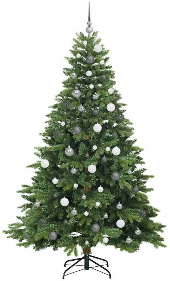 Dirbtinė Kalėdų eglutė su 300 LED Žalia 210 cm PE ir PVC