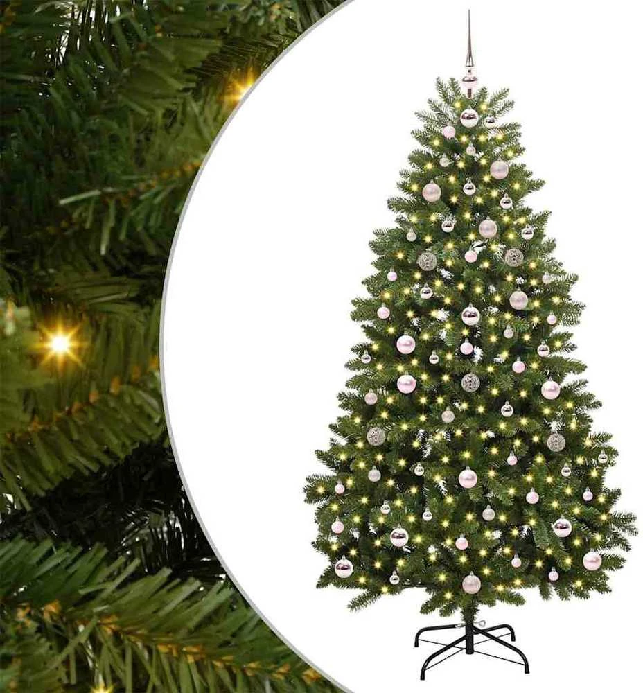 Dirbtinė Kalėdų eglutė 180 cm 300 LED Šilta balta Žalia