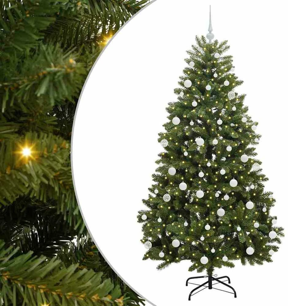 Dirbtinė Kalėdų eglutė 180 cm 300 LED Šilta balta Žalia