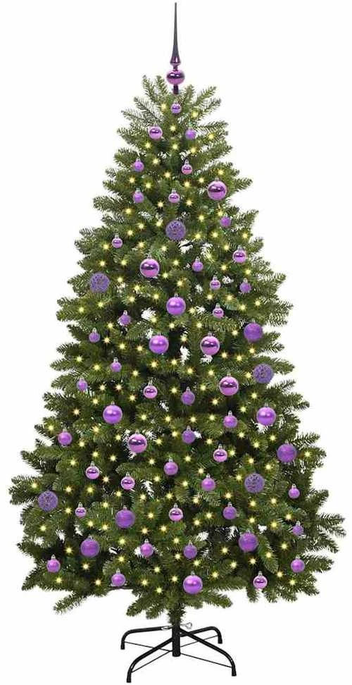 Dirbtinė Kalėdų eglutė 180 cm 300 LED Šilta balta Žalia