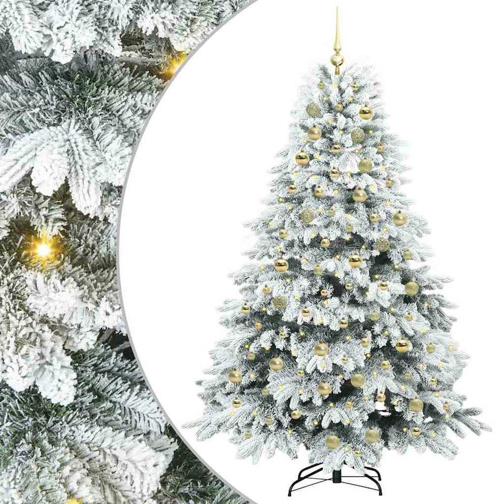 Dirbtinė Sulankstoma Kalėdų Eglutė 180 cm 300 LED Šilta balta