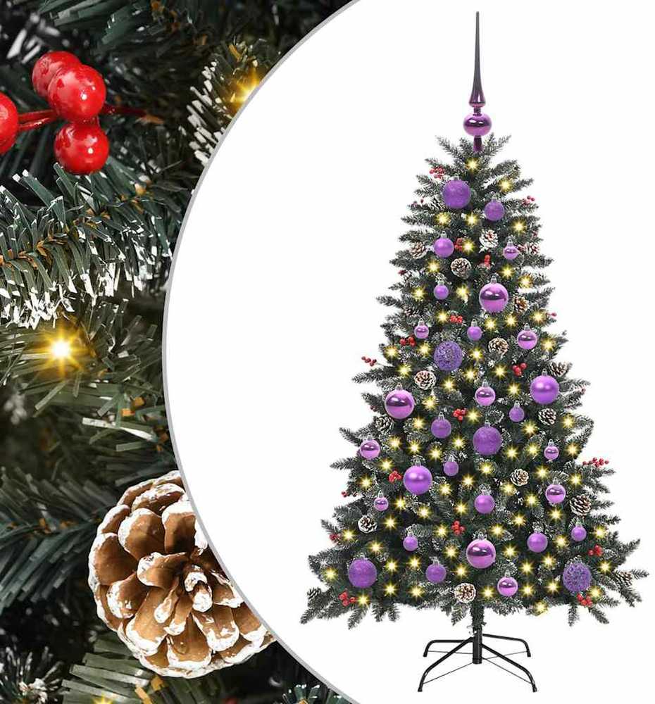 Dirbtinė Kalėdų eglutė Žalia 120 cm PVC, plastikas ir plienas