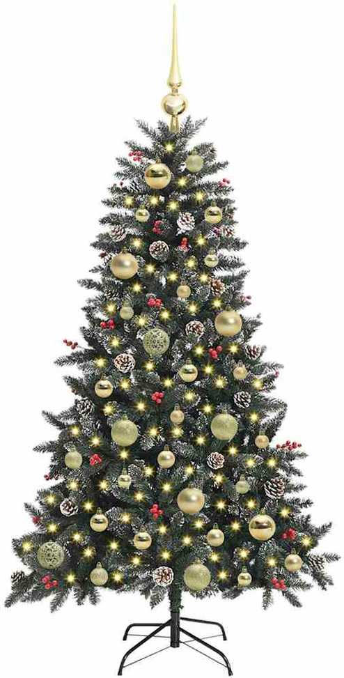 Dirbtinė Kalėdų eglutė Žalia 120 cm PVC, plastikas ir plienas