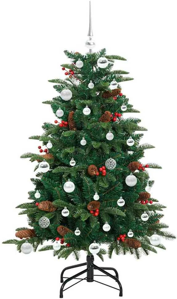 Dirbtinė Kalėdų eglutė Žalia 150 cm PVC ir Metalas ir Plastikas