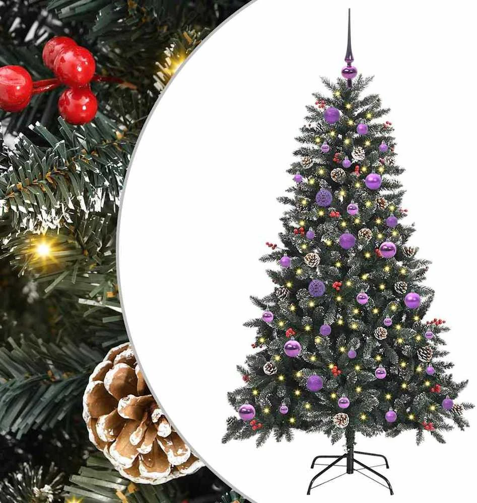 Dirbtinė Kalėdų eglutė Žalia 150 cm PVC, plastikas ir plienas