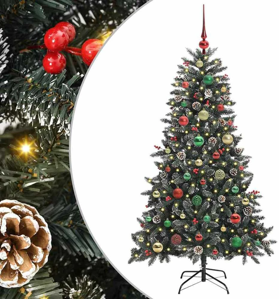 Dirbtinė Kalėdų eglutė Žalia 150 cm PVC, plastikas ir plienas