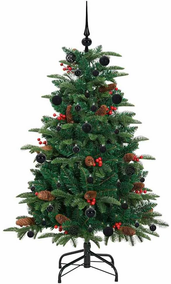 Dirbtinė Kalėdų eglutė Žalia 150 cm PVC ir Metalas ir Plastikas