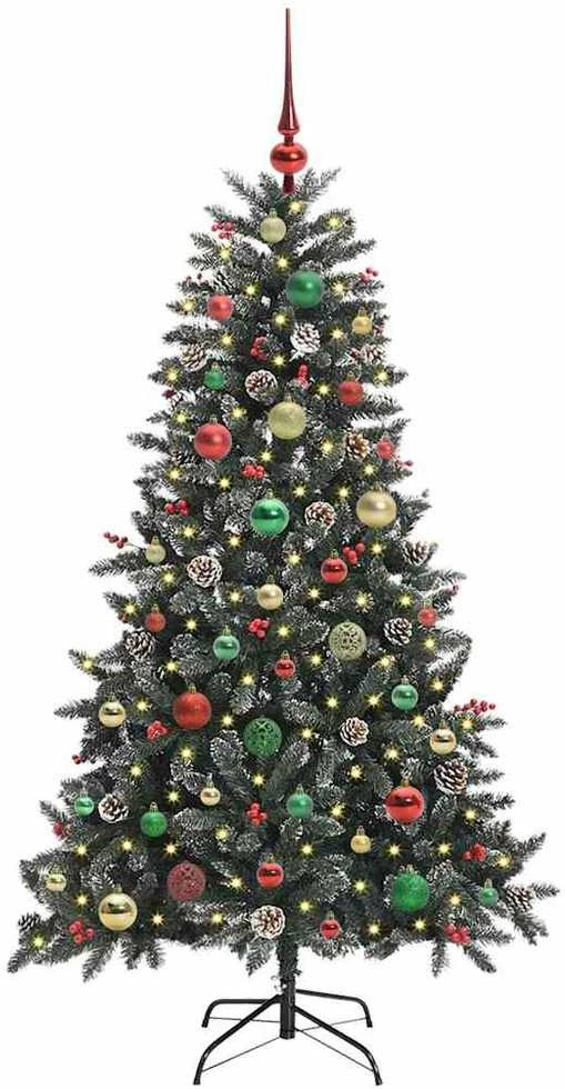 Dirbtinė Kalėdų eglutė Žalia 150 cm PVC, plastikas ir plienas