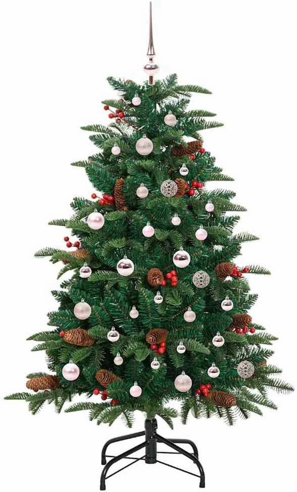 Dirbtinė Kalėdų eglutė Žalia 150 cm PVC ir Metalas ir Plastikas