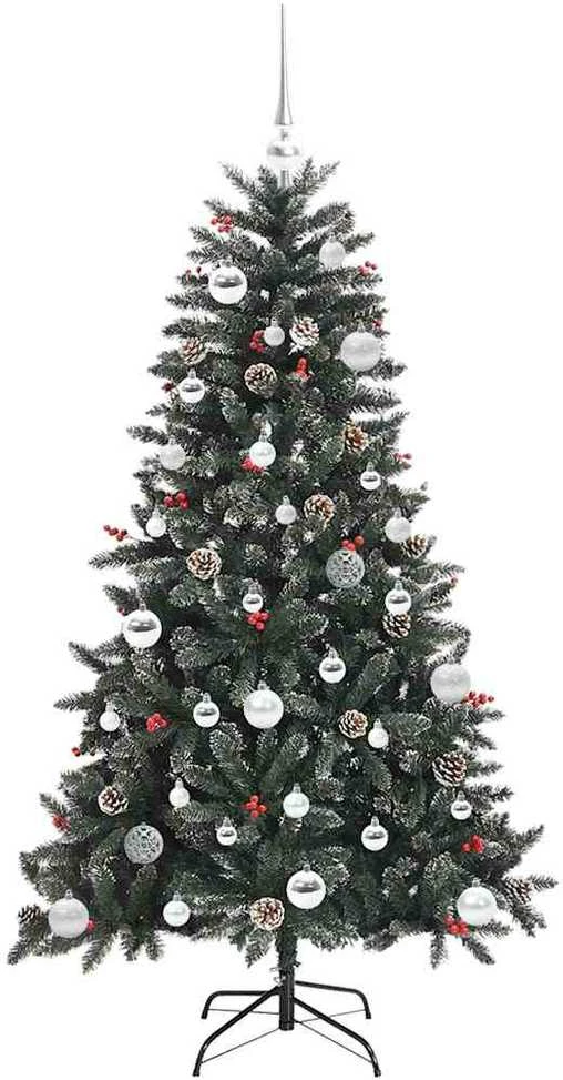 Dirbtinė Kalėdų eglutė Žalia 150 cm PVC, plastikas ir plienas
