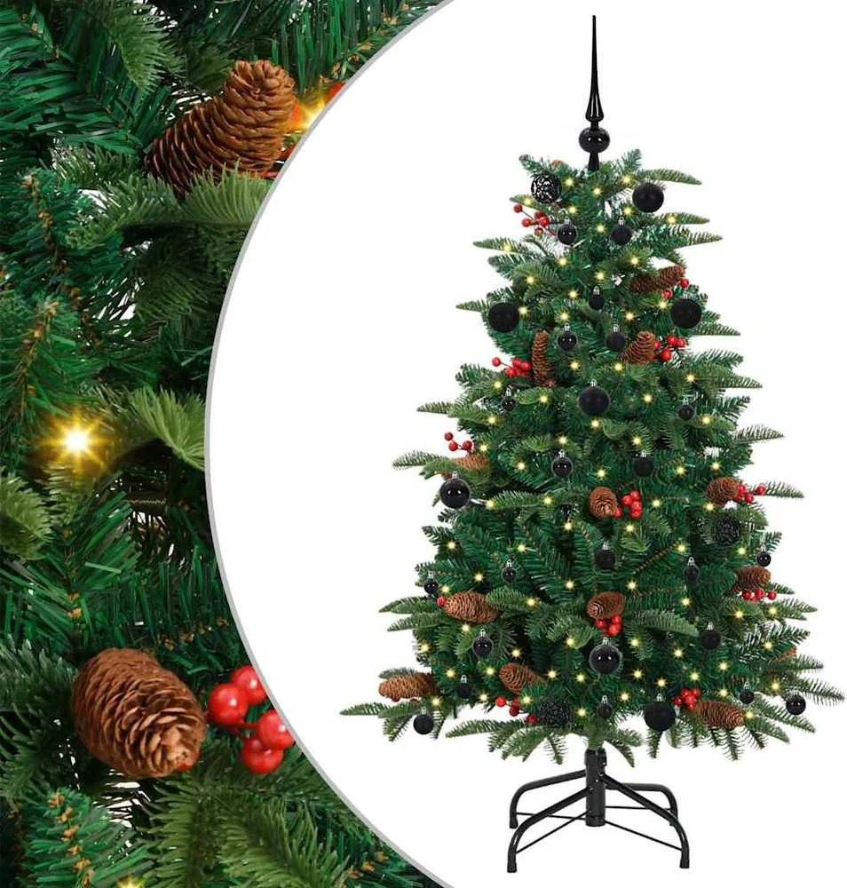 Dirbtinė Kalėdų eglutė Žalia 150 cm PVC ir Metalas ir Plastikas